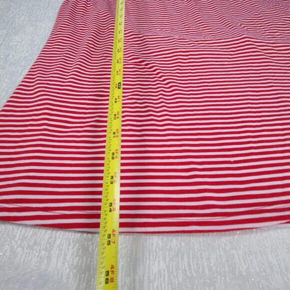 Baby Phat Y2K women's maxi dress halter top red&white striped NWT Size 1X Beachy - Picture 8 of 11